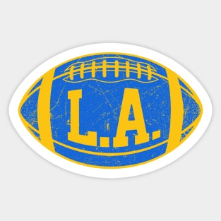 LAC Retro Football - White Sticker
